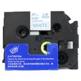 thumbnail image 2 of 6/Pack LM Tapes - Premium 1" Blue Print on White Label (24mm 0.94 Laminated) Compatible with TZe-253 P-touch Tape and comes with a great Tape Color/Size Guide for easy reordering., 2 of 2
