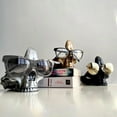 thumbnail image 4 of PEIBang Skull Glasses Stand Holder,Resin Eyeglasses Display Rack for Sunglasses,Home Office Desk Nightstand Decor,Gold Skull Statue Ornament 5.91x4.72x3.94 Inches, 4 of 4