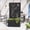 Perch Meadow, variant on Modern Shade 6x3 FT Metal Planter Box with Trellis Privacy Screen, Raised Garden Bed with Drainage Holes for Climbing Plants, Perch Meadow