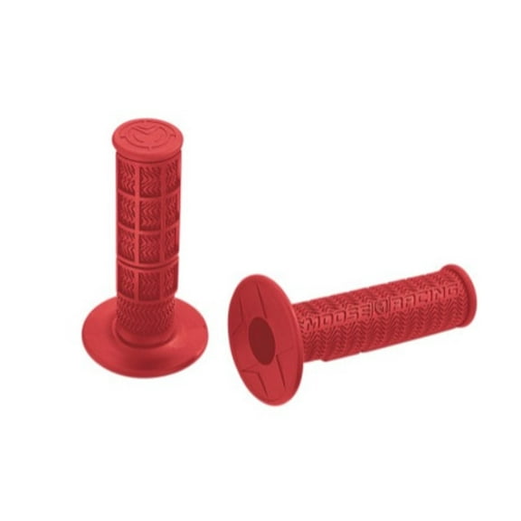Moose Racing Flange Style Stealth MX Grips, Red