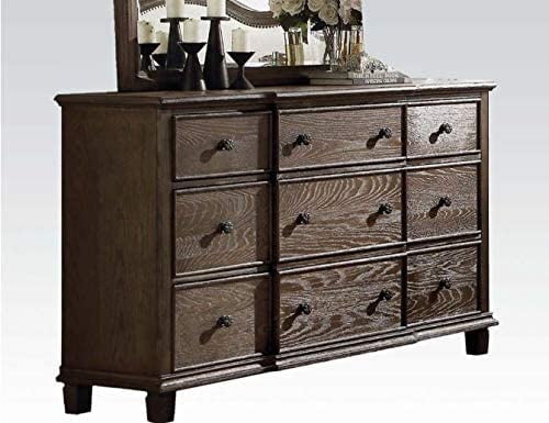 ACME Brancaster Nightstand w/USB, Aluminum