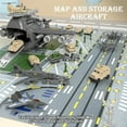 thumbnail image 4 of Military Airplane Toy for Kid - 2-in-1 Airplane Playset for Ages 5-7 3-6 Boy, Fighter Jet with 6 Truck Vehicle, 5 Helicopter, Army Men, Car Kit for 4 5 6 7 8 Years Old Child Birthday, 4 of 7