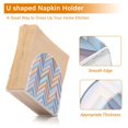 thumbnail image 5 of Yayeee Napkin Holder for Table Set of 2 Kitchen Paper Tissue Organization, Purple Geometric, 5 of 8