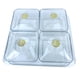 thumbnail image 4 of Elegante bandeja para servir frutas y frutos secos con tapa blanco 4 rejillas, 4 of 9