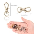 thumbnail image 2 of Ounissouiy 56Pcs Swivel Clasps Set Zinc Snap Rings Hook Sewing Hanging Hooks Hardware Jewelry Making Heavy-Duty Accessories Keychain Type2, 2 of 6