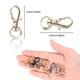 thumbnail image 3 of Ounissouiy Juego de 56 Uds. De cierres giratorios, ganchos a presión de Zinc, accesorios de alta resistencia, gancho colgante, joyería, llavero, anillos, Artesanía Ounissouiy BFH001239-00, 3 of 6