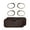 Tortoise, variant on Waloo 2-Pack Pocket-Stick Slim Reading Glasses with Storage Cases - Black (+3.00)