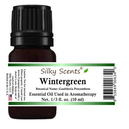 (2 pack) (2 Pack) Silky Scents Wintergreen (Gaultheria Procumbens) Essential Oil 100% Pure, Undiluted - 1/3 fl. oz. (10 ml)