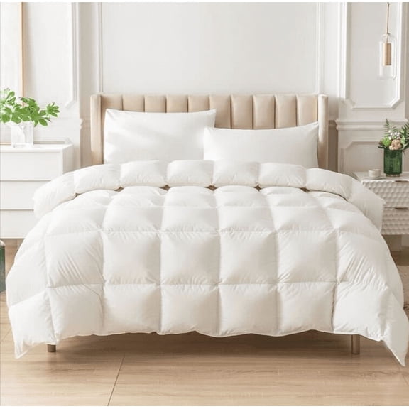 Highland Feather 800 Loft European White Down Duvet 289TC Pure Cotton Casing