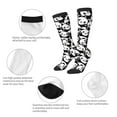 thumbnail image 3 of Xecao Seamless Pattern Cute Panda print thigh-high socks, crafted for both men and women with a stretchy, high-opaque design perfect for daily wear, 3 of 6