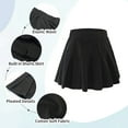 thumbnail image 4 of Rolanko Skorts for Girls Skirts 2 Pack Cotton Kids Shorts Casual Play School Tennis 2-9 Years, 4 of 6