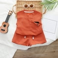 thumbnail image 2 of Baby Boy Summer Clothes Sleeveless Tank Tops Vest T-Shirt + Casual Shorts Toddler Outfits Set 2t Boys Clothing, 2 of 4