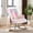Colorful, variant on AUNEKIV Nursery Rocking Chair, Teddy Accent Armchair with High Backrest, Upholstered Glider Rocker for Living Room, Bedrooms, Playroom, Green