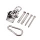thumbnail image 1 of Ancla De Correas De Suspensión - Soporte De Montaje En Pared De Techo Para Anillos De Gimnasia, Columpio De Yoga, Hamaca, Banda De Resistencia, Cuerda D + Mosquetón Sunnimix Hebilla de anclaje de techo, 1 of 8