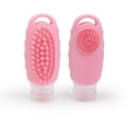 thumbnail image 2 of Travel Bottles for Toiletries,Leak Proof Refillable Squeezable Containers,Multi‑Functional Silicone Toiletry Bottle with Massage Nubs,Silicone Travel Lotion Dispenser,Liquid Silicone Squeeze Holder, 2 of 4
