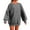 Dark Gray#2, variant on jobturf Sweatshirts for Women Fuzzy Fleece Long Sleeve Crop Pullover Tops Casual Crewneck Warm Plush Hoodies with Pockets