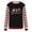 Black, variant on Christmas Sweatshirts for Women, Letter Print Striped Long Sleeve Crewneck Loose Fit, Fall Holiday Party Graphic Tops S-XXL