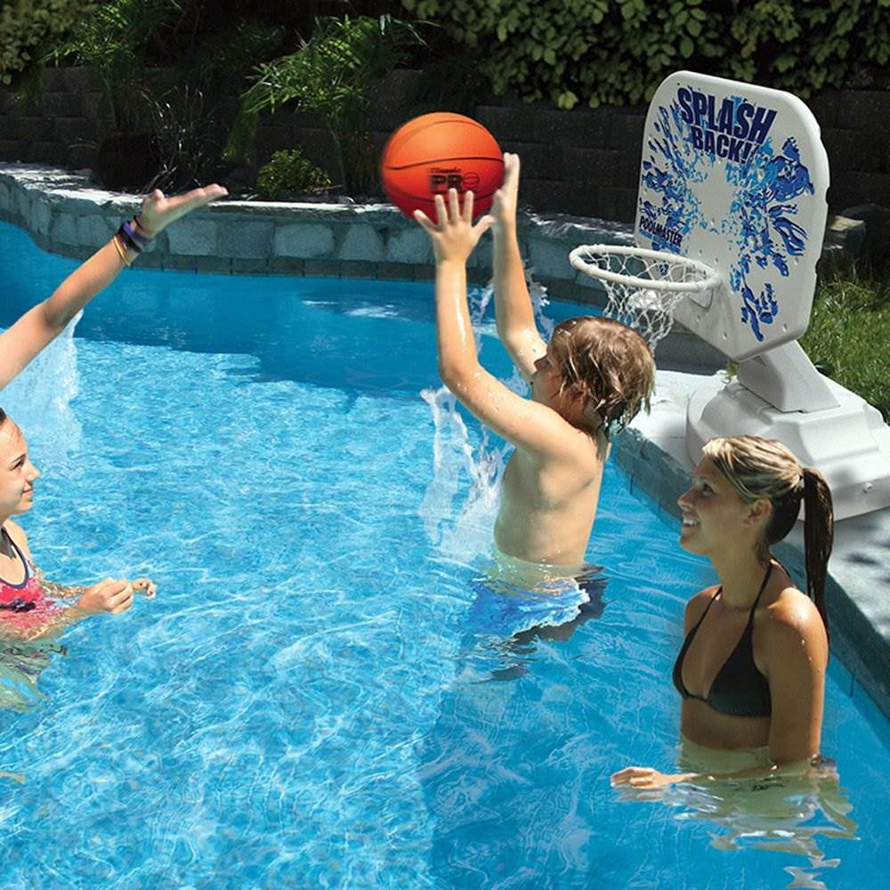 Poolmaster Splashback Poolside Basketball Outdoor Swimming Pool Game & Ball