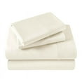 thumbnail image 3 of Superior 400-Thread Count Egyptian Cotton Deep Pocket Sheet Set Of 3 Pieces, Twin-XL, Ivory, 3 of 9