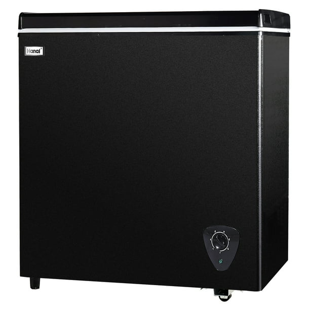 WANAI Chest Freezer 5 Cu.ft, Deep Freezer with Top Open Door ,Black
