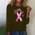 thumbnail image 4 of Cxenplz Women's Breast Cancer Awareness T-Shirts Cute Pink Ribbon Graphic Print Tees Tops Fall Casual Long Sleeve Crew Neck Dressy Shirts, 4 of 4