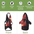 thumbnail image 5 of Goofa Lone Rider Under Red Sky Pattern Small Dog Sweater Hoodies Pet Grey Hooded Soft Fleece Sweatshirts with Pocket Fall Winter Puppy Cat Sweaters Warm Clothes-Small, 5 of 8