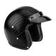 thumbnail image 2 of Medio Casco De Cara Abierta Universal Motocicleta Scooter PU Cuero Cara Abierta Medio Casco Cocodrilo Negro L ANGGREK Accesorios, 2 of 8