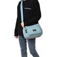 thumbnail image 2 of BadPiggies Women Nylon Crossbody Bag Waterproof Shoulder Handbag Lightweight Casual Messenger Purse Multi Zipper Pockets - Blue, 2 of 9