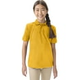 thumbnail image 3 of Classroom School Uniforms Adult Short Sleeve Pique Polo CR832X, L, Gold, 3 of 7