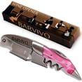thumbnail image 2 of BARVIVO Professional Waiters Wine Opener Corkscrew (Pink Resin), 2 of 3