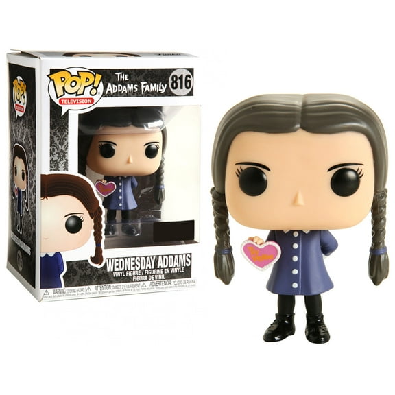 Open Box Funko POP! Television Collectible Vinyl Figure, Wednesday Addams, 4"