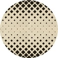 thumbnail image 1 of Ahgly Company Indoor Round Patterned Wheat Beige Area Rugs, 4' Round, 1 of 6