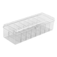 thumbnail image 4 of Yinanstore Card Deck Box Game Card Holder Storage Container Baseball Card Can Hold 700+ Cards with 7 Removeable Divider Acrylic Card Box Clear, 4 of 7