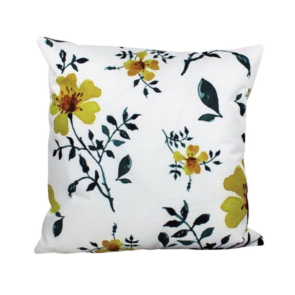 Yellow Flowers | Pillow Cover | Flower Pattern | Farmhouse Decor | Home Décor | Spring Decor | Farmhouse Pillow Covers | Accent Pillow Cover