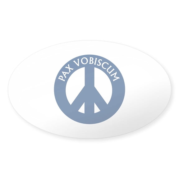 CafePress - Pax Vobiscum Oval Sticker - Sticker (Oval)