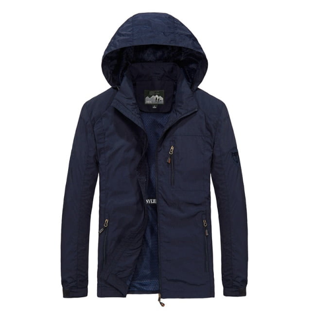 REDHOTYPE Men Sportswear Hooded Softshell Outdoor Raincoat Waterproof Jacket