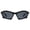 Black grey, variant on Retro Geometric Sunglasses: Trendy Street Style UV400 Protection for Sports, Fashion, Travel, and Driving