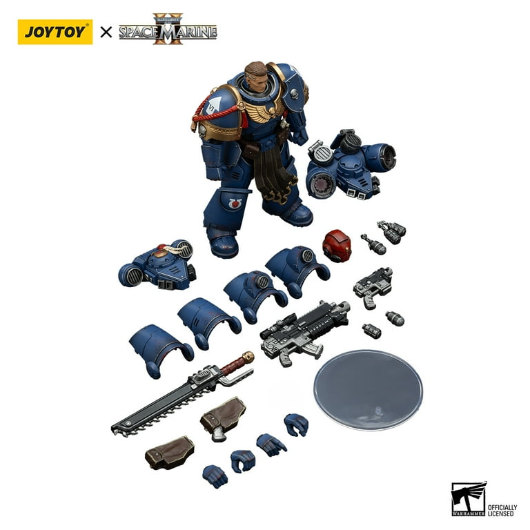 JOYTOY Warhammer 40K Ultramarines Lieutenant Titus squad