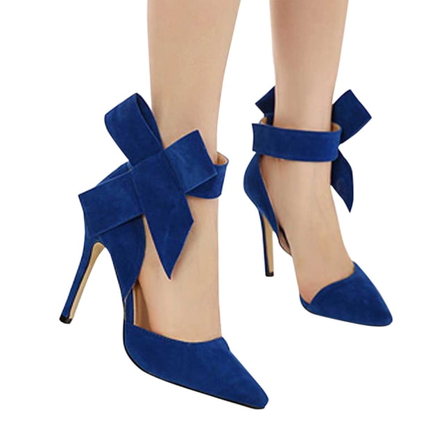 Zapatos de mujer, tacones de aguja de verano, tacones superaltos, exquisito estilo romano informal, sandalias sexis con correa en el tobillo y lazo aterciopelado Wmkox8yii hfjk2817
