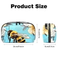 thumbnail image 5 of Honeybee Digital Bag Oxford Cloth Waterproof Travel Organizer Charger Pouch Cell Phone Charger Station Computer Cord Organizer 5.9x9.44x3.14 in, 5 of 6