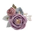 thumbnail image 1 of Elegante cinta de boutonniere de rosa para decoración de novios y padrinos de boda. Nuevo-Púrpura, 1 of 9