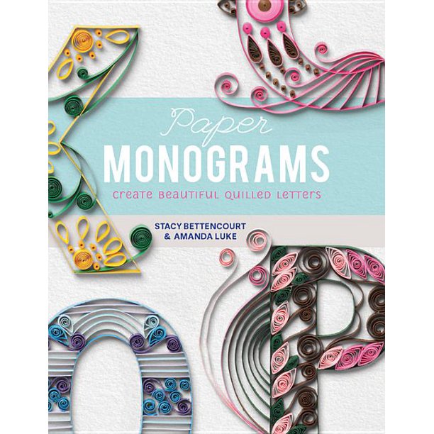paper monograms create beautiful quilled letters kit walmart com