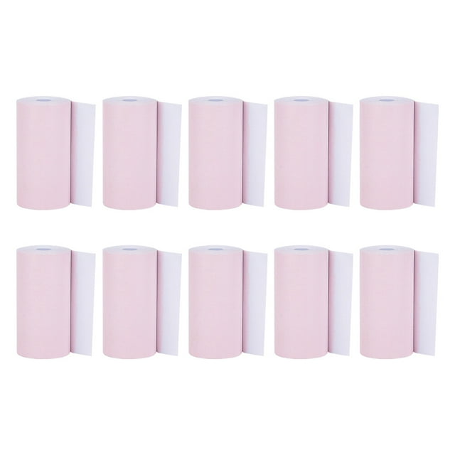 Thermal Printer Paper,10 Rolls Pink Thermal Thermal Paper Thermal Printing Paper Proven Performance
