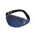 thumbnail image 2 of Sac Banane pour Femmes et Hommes - Sac Ceinture Bandoulière avec 2 Poches Zippées, Sangle Réglable pour Voyage, Course, Cyclisme, 2 of 6