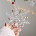 thumbnail image 2 of Transparent Acrylic Snowflake Deer Sequins Christmas Tree Pendant Xmas Hanging Ornaments Home Decor Children DIY New Year Gifts, 2 of 5