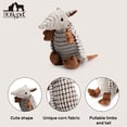 thumbnail image 3 of Juguete para perro Hollypet armadillo de peluche con sonido chirriante, 20 cm, gris, 3 of 8