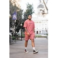thumbnail image 7 of "WHAT'S YOUR HUSTLE?" Print Two-Toned French Terry Oversized Travel T-shirt | (2 Colors), 7 of 7