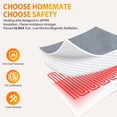 thumbnail image 3 of HomeMate Heated Blanket Electric Throw - 50"x60" Heating Blanket Throw 4 Hours Auto-Off 5 Heat Levels Heat Blanket Over-Heat Protection Flannel Sherpa Heater Blanket Electric ETL Certification, 3 of 4