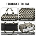 thumbnail image 4 of Large Capacity Tote Bag,Black Beige Chevron Pattern Handbag Fashion Luxury Tote Bag,15.7"x13"x 5.1" Inches,Laptop Compatible, 4 of 6
