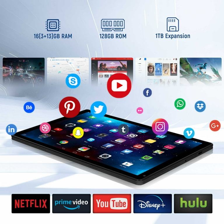 Android14 タブレット　16GB+128GB+1TB TF拡張 10.36'' Android 14 Tablet with 16GB RAM 128GB ROM 1TB TF